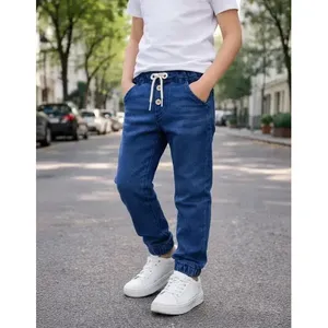 กางเกงยีนส์เด็กทรงฮาเร็มเอวกลาง ยี่ห้อ Adrenaline Boys รุ่น Stretch Jogger ผ้าเดนิมระบายอากาศได้ดี - Product Image 1