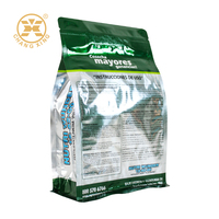 Vente en gros 1kg 2kg 5kg emballage de semences fourragères avec impression personnalisée sol agricole pochette à fond plat sac d'engrais en plastique