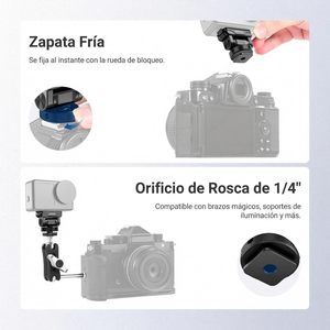 NEEWER Soporte Magnético <span class=keywords><strong>de</strong></span> Liberación Rápida Compatible Solo con <span class=keywords><strong>DJI</strong></span> <span class=keywords><strong>Osmo</strong></span> Action <span class=keywords><strong>6</strong></span>, Accesorios para Cámara <span class=keywords><strong>de</strong></span> Acción con Adaptador - Product Image 4