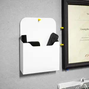 White Magnetic Holder For Board Magnet Hanging Cup Utility Storage Organizer