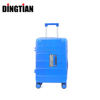 Valise rigide 100% PC avec port USB, serrure approuvée TSA, 20 pouces, bagage à main, résistante aux chocs, légère, valise de voyage