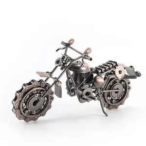 Kim loại xe máy xe máy quà tặng sinh nhật cổ điển kim loại xe máy tác phẩm điêu khắc tượng mô hình cổ điển trang trí văn phòng nhà