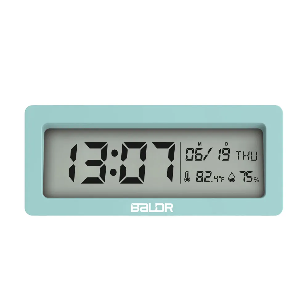 Simple Time Date Temperature LED Display Digital Table Alarm Clock Indoor Thermometer Hygrometer Clock