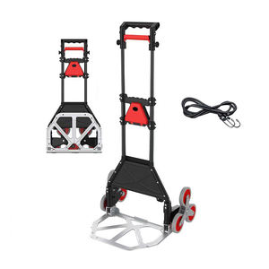 アルミ合金登山階段折りたたみ式ハンドカート<span class=keywords><strong>75Kg</strong></span>容量ポータブル折りたたみ式ハンドトロリーショッピング用 - Product Image 3