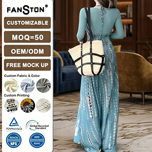 Robe Bohème 2026 pour <span class=keywords><strong>Femme</strong></span> – Nouvelle Collection Été Style Français – Idéale pour Photos de Voyage et Plage – Jupe Longue Élégante – Vente en Gros Promotionnelle - Product Image 2