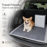 Alèses jetables en charbon de bambou PE pour chiens et chats, anti-odeur, écologiques, imperméables, pour un nettoyage facile – Approvisionnement direct usine