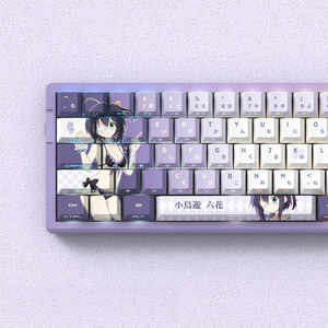 Teclas PBT Cherry Profile de Anime Miyu Takanashi <span class=keywords><strong>Rikka</strong></span>, en japonés e inglés, 74/129 teclas, juego de teclas personalizadas, gruesas y duraderas - Product Image 4