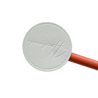 Geprägte Baumwollpapier-Siegelaufkleber Strukturierte Rindenpapier-Etiketten Selbstklebende Etiketten Maßgefertigte Letterpress-Verpackungsaufkleber für Gläser