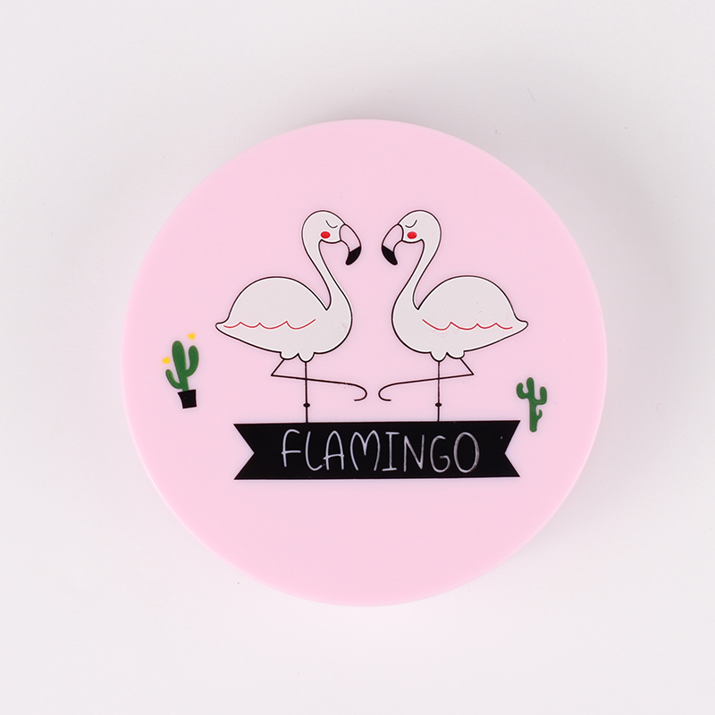 Cosmetic Contact Lenses Case Box for Eye color Care Travel Kit Holder Container flamingo plastic contact lens case