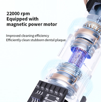 Brosse à dents sonique intelligente Lula, nouveau design, brosse à dents électrique mince avec étui de voyage élégant pour adultes