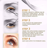 Rehausseur de sourcils naturel bio personnalisé vente en gros liquide de croissance pour stimuler la croissance des cils sérum pour cils de marque privée
