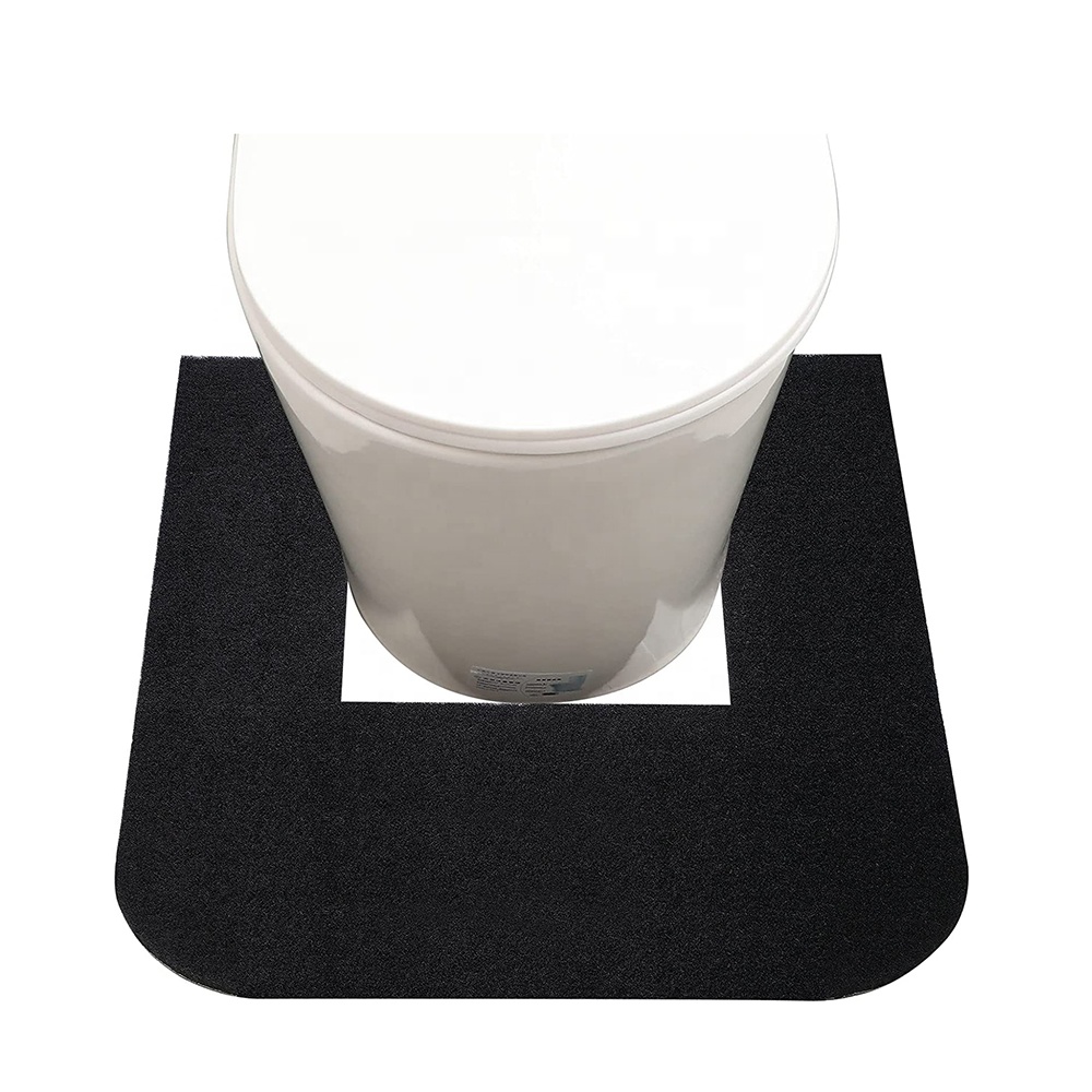 Черный устраняя запах Войлок писсуар Пи и котят к туалету коврик для школы ванной комнаты пол