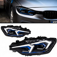 Nuevos Faros Delanteros LED para BMW Serie 3 F30 F31 F35 2012-2018, Estilo Ikon, DRL con Ojos de Ángel, 8000K, Accesorios Automotrices