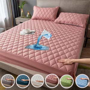 Protège-matelas imperméable rose pour bébés, adultes, hôtels et maisons – Drap-housse imperméable en gros - Product Image 1