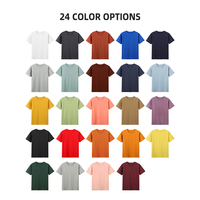Großhandel Hochwertiges 220g 100% Baumwolle Unisex Übergrößen Freizeit T-Shirt mit individuellem Druck, Blanko T-Shirt Kurzarm Anti-Schrumpf