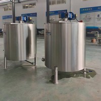 Cuve de stockage de chocolat industrielle électrique de 500 L avec agitateur et contrôle automatique de la température