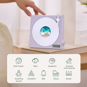 Vinilo flotante retro <span class=keywords><strong>para</strong></span> altavoz Bluetooth con ruido blanco Electrónica de consumo Pantalla lírica Altavoz inalámbrico BT - Product Image 5