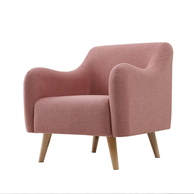 Modern soft and comfortable fabric single sofa chair fashion luxury sofa furniture