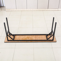 Table de salle à manger extérieure pliable, légère, moderne, en bois blanc, personnalisée en usine, pour mariage, pique-nique, camping et usage domestique