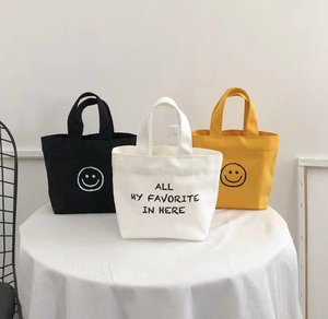 <span class=keywords><strong>Sac</strong></span> professionnel avec motif de dessin animé visage souriant, impression en relief, forme carrée, toile pour le déjeuner <span class=keywords><strong>à</strong></span> l'école, voyage, mini <span class=keywords><strong>sac</strong></span> <span class=keywords><strong>à</strong></span> <span class=keywords><strong>main</strong></span> - Product Image 3