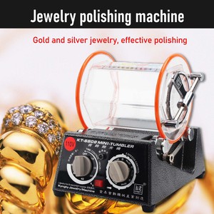 Boasta-Máquina de limpieza de joyería de 3kg de capacidad, con barril, mini vaso magnético, pulidor de joyería - Product Image 5