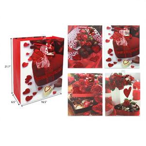 Sac cadeau pour la Saint-Valentin 16,5"X21,7"X6,5" 72PCS/CS Modèle 376647 Élégant et romantique pour votre personne spéciale - Product Image 1