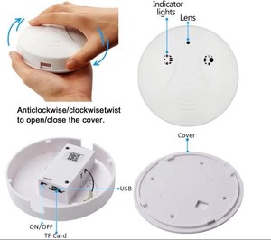 Caméra miniature WIFI 1080P avec application pour la détection de fumée - Product Image 2