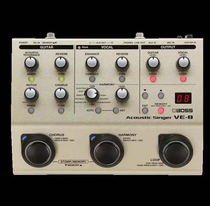 VE-8 Folk Electric Guitar Effect Pedal - Human Voice Loop