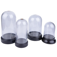 Dôme de présentation en PVC transparent fait main avec base, épaisseur 5 mm, boîtes en plastique pour vaisselle et produits ménagers, usage industriel