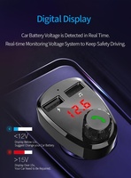 Transmisor FM Bluetooth Inalámbrico para Auto, Reproductor MP3, Manos Libres, Cargador Rápido Dual USB 3.1A, BT 5.4