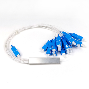Divisor Óptico PLC 1x4 Profesional para Proyectos FTTH, Conector <span class=keywords><strong>SC</strong></span>/APC, Mini Tubo de Acero - Product Image 1