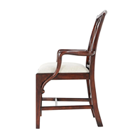 Chaise de salle à manger moderne en bois massif acajou avec coussin et dossier en bois pour salle à manger familiale et salon
