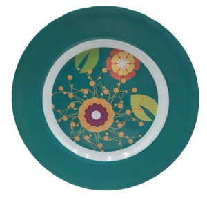 Assiettes en mélamine avec pendentif lune et étoile, vente en gros d'usine, vaisselle de table plaquée or pour Bars de Restaurant - Product Image 3