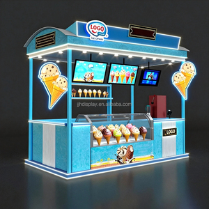 Kiosque moderne personnalisé pour centre commercial, comptoir de bar pour café, présentoir pour centre commercial, kiosque pour magasin de crème glacée, conception de kiosque pour crème glacée, kiosque sur mesure - Product Image 2