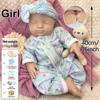 Poupée Bébé Reborn en Silicone Nude à Peindre Soi-même, Kit Nouveau-né Inachevé pour Création Artistique