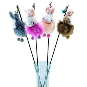 מפעל מותאם אישית באיכות גבוהה חתול קטיפה צעצוע אינטראקטיבי חתול טיזר צעצוע עם קטיפה - Product Image 5