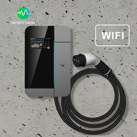 Cargador de Pared para Vehículos Eléctricos Tipo 1 Tipo 2 GBT NACS CHAdeMO, Nivel 2 AC 7kW con RFID, WiFi, OCPP para Compradores de Marcas Privadas y OEM Personalizados