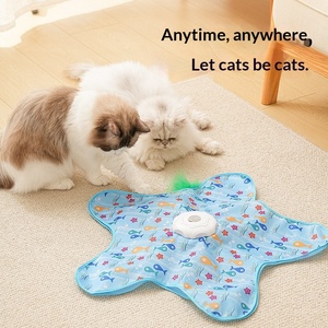 Tapis de jeu électrique pour chat, jouet interactif USB rechargeable avec baladeur caché, pour l'auto-entretenue et la réduction de l'anxiété des chatons d'intérieur - Product Image 3