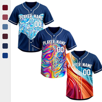 Maillot de baseball personnalisé à motif tourbillon liquide, avec nom, numéro et logo, pour la journée de match de baseball ou les tenues de sport en famille