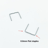 1200 pièces 0.8mm-0.6mm agrafes prédécoupées en plastique agrafeuse pour agrafeuse chaude broche et pince pour machine à souder en plastique pistolet à souder