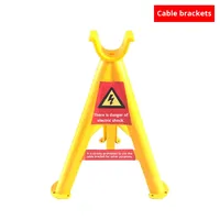 Support de câble fixe réfléchissant en PVC plastique FRP DLZJ-04, avertissement sonore, chantier de construction, triangle de câblage, support de câblage