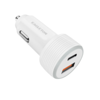 Nouveauté Chargeur de voiture double port 38W Adaptateur USB Type-C Compatibilité 12V-24V pour la charge rapide des téléphones mobiles