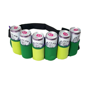 Ceinture de refroidissement de canette en néoprène, 6 paquets de boissons, sac de ceinture de bière, support de canette de boisson, sangle réglable, bouteille de bière - Product Image 3