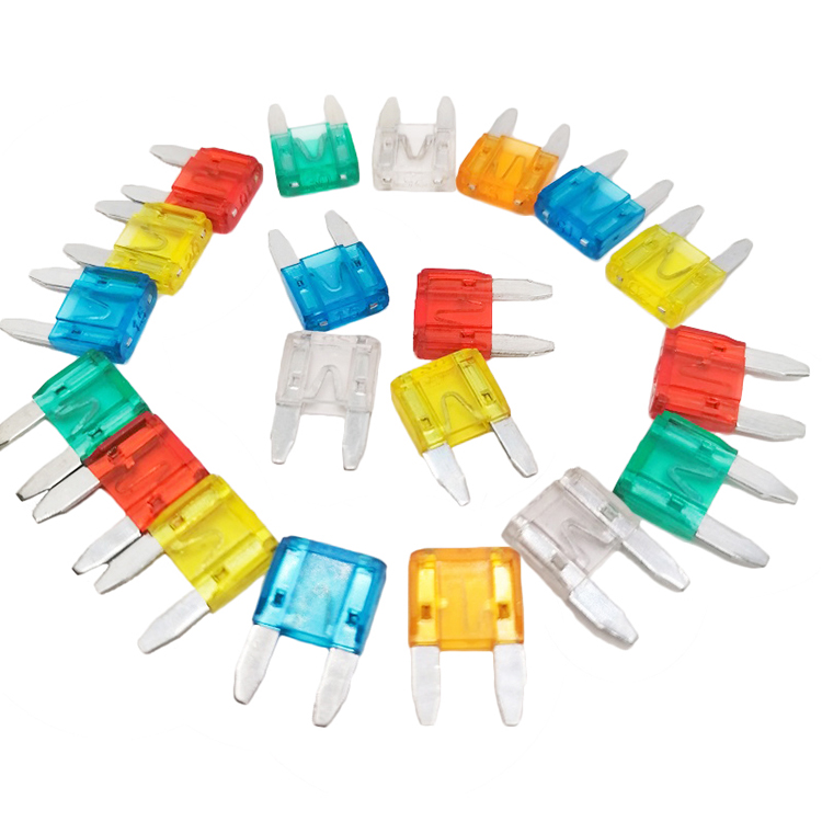 Стандартные низкопрофильные цинковые мини-предохранители для лезвий автомобиля от 5 А до 30 А автомобильные Zx-Автомобильные предохранители высокого уровня 100 коробок 200/комплект