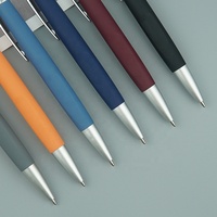 Stylo Bille Personnalisable Logo Doux au Toucher Multicolore Promotion Petite Quantité Minimale de Commande pour Cadeau Publicitaire