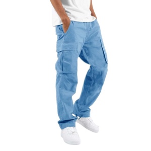 Custom Cotton Twill <b>Cargo</b> Pants Relaxed Fit <b>Straight</b> <b>Leg</b> Utility <b>Trousers</b> Multi Pocket Outdoor Hiking Workout Casual Camouflage - Product Image 1