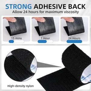 Vente en gros de tapis de sol automobile Attaches de <span class=keywords><strong>coussin</strong></span> d'extérieur tactiles Sangles à boucle et crochet robustes avec adhésif - Product Image 4