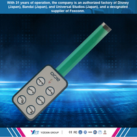 Clavier matriciel FPC PCB à membrane OEM d'usine, étanche, taille personnalisée