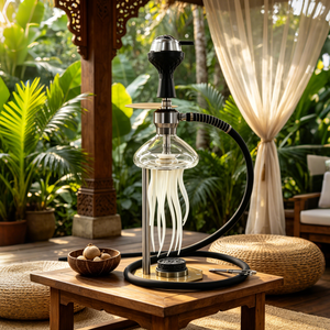 Set de Hookah Shisha con Diseño de Medusa Joy, 44CM, LED, de Aluminio, Estilo Árabe, para Bar, en Stock, Venta al por Mayor - Product Image 2
