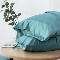 Taie d'oreiller respirante en bambou, taille standard, lot de 2, pour la maison et l'hôtel, luxe léger, pour les personnes ayant chaud la nuit, douce et fraîche, fermeture enveloppante